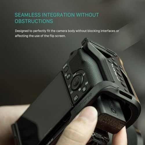 Tilta LBracket Mounting Plate Compatible With ZvE10 Black Lightweight Design TaT56LmpB