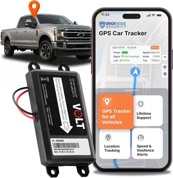 Brickhouse Security Gps Tracker For Vehicles Livewire Volt 4G Lte Wired Car Tracker With Gps Tracking and Mapping Enhance Security With RealTime 24/7 Surveillance Easy Installation Subscription Required