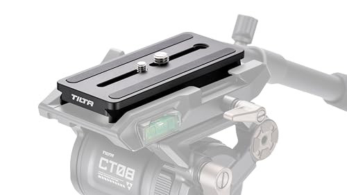 Tilta Manfrotto Universal Quick Release Plate Black Horizontal and Vertical Configurations Silicone Padding Lightweight and Durable