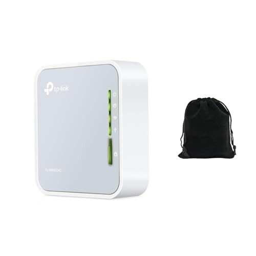 TpLink Ac750 Travel Router TlWr902Ac Dual Band 24Ghz/5Ghz WiFi Portable Nano Design Usb File Sharing and Charging Multiple Modes Router/Hotspot/Extender/Ap Includes Travel Pouch