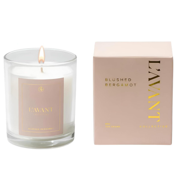 LAvant Collective Luxury Scented Candle CleanBurning Soy and Coconut Wax NonToxic 40 Hour Burn Time Home Decor Candle In Minimal White Jar Ready 8 Oz Fresh Linen