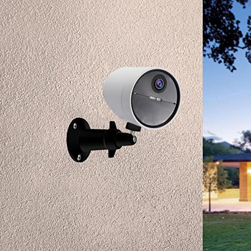 Uyodm 2 Pack Wall Mount Holder For Simplisafe Outdoor Security Camera 360 Rotation Security Bracket With 1/4 Screw Thread Camera Not Included Black