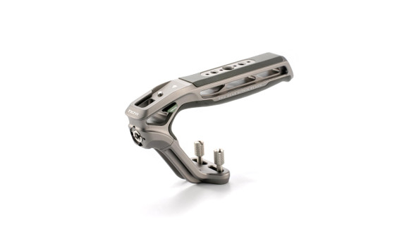 Tilta Xeno Side Handle For Filmmakers and Cameras Black Secure Connection and Helps Prevent Rotation Adjustable Height Textured Silicone Grip Convenient Assembly 1/420 W/Locating Pins