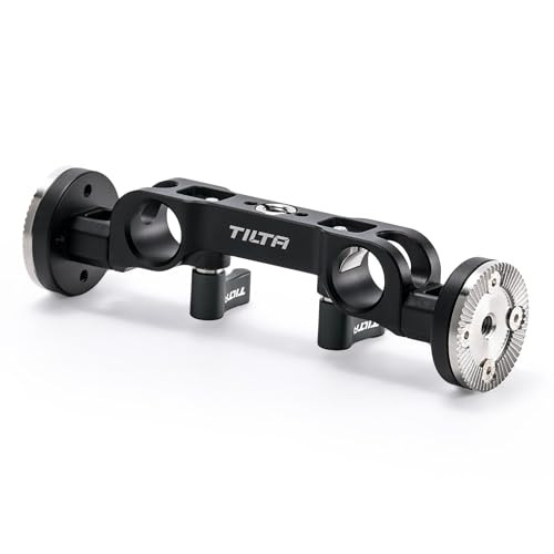 Tilta 15Mm Lws Dual Rosette Adapter Black Compatible With Rosette Arms and Hand Grips 15Mm Rod Mount 3/816 and 1/420 Thread Aluminum and Stainless Steel Construction