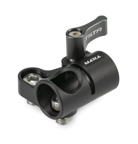 Tilta 15Mm Rod Holder To Dual 1/4 20 Adapter Aluminum Durable And Lightweight Compatible With Most Camera Cages Rod Support Side Mounting Two Screws Black Ta15RhD1420B