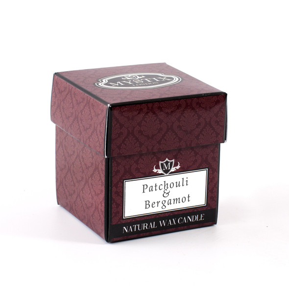 Mystix London 5 X Patchouli and Bergamot Scented Candle Small 8Cl Best Aroma For Home Kitchen Living Room And Bathroom Perfect As A Reusable Jar