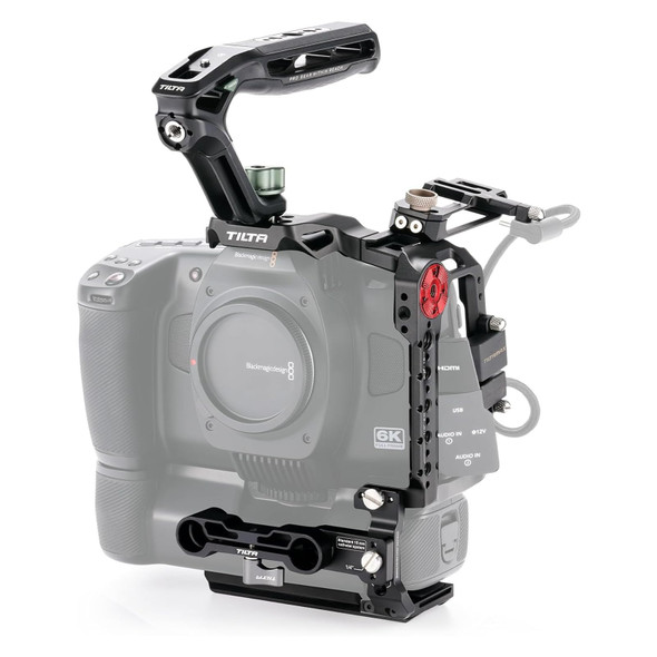 Tilta Camera Cage For Bmcc 6K Compatible With Black Magic Design Cinema Camera 6K Cold Shoe/Arri Rosette/Nato Rail Full Camera Cage