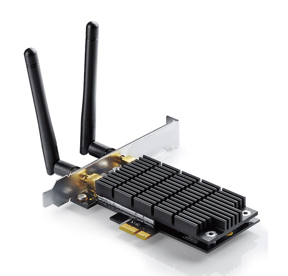 TpLink Ac1300 Pcie Wifi Pcie CardArcher T6E 24G/5G Dual Band Pci Express Adapter Low Profile Long Range Heat Sink Technology Supports Windows 10/81/8/7/Xp