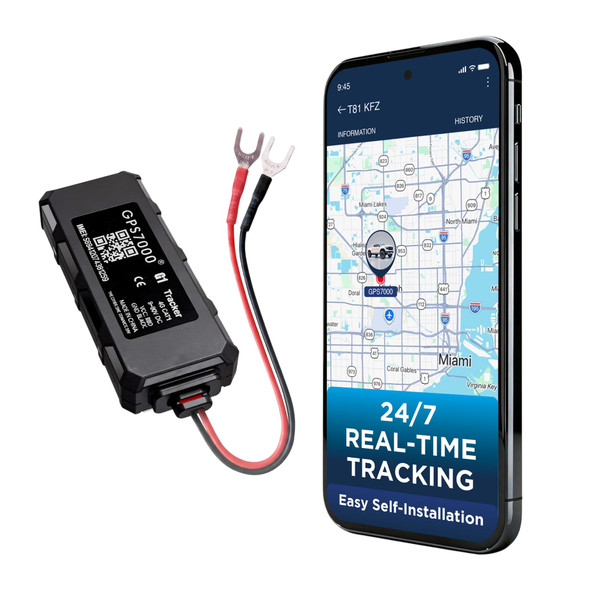 Gps7000 Gps Tracker For Vehicles 12 Months Service Included 4G Car Gps Tracker Optional Subscription RealTime Mini Undetectable Vehicle Gps Tracker For Cars and Trucks
