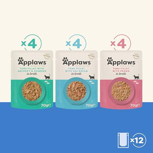 Applaws Cat Pouch Fish Food 12 Pack 247Oz May Vary