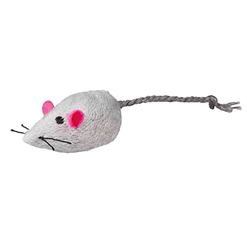 Trixie Plush Mice With Bell For Cat 5 Cm White/Grey 2Piece