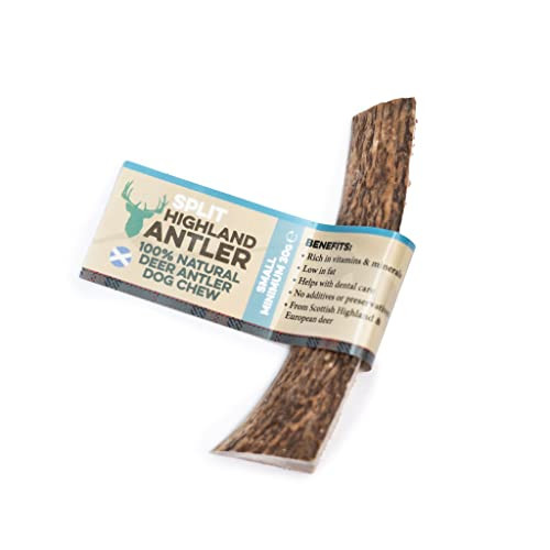 Highland Antler 100% Natural Split Antler Dog Chews The HypoAllergenic Dog Chew Like Stagbar Weight Small 3050G Size May Vary