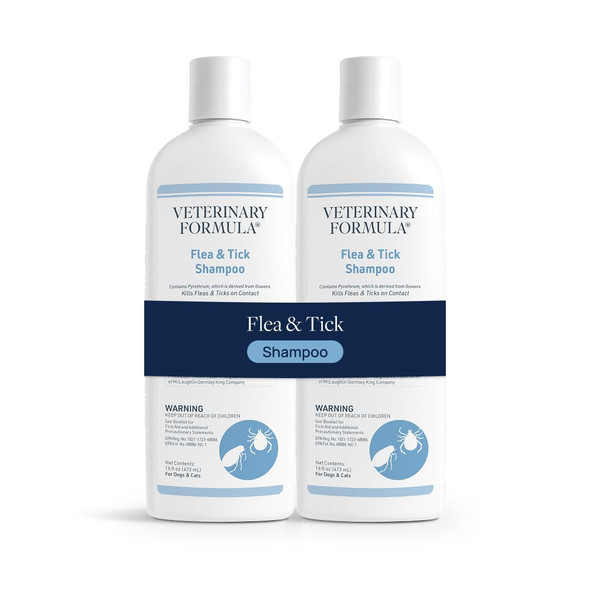 Veterinary Formula Flea And Tick Bundle Prevention Spray For Dogs 8 Oz + 16 Oz Shampoo For Dog Flea and Tick Control