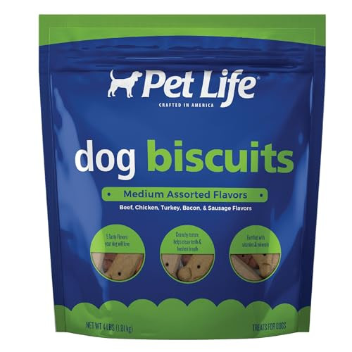 Pet Life Medium Assorted Dog Biscuits 4Lb