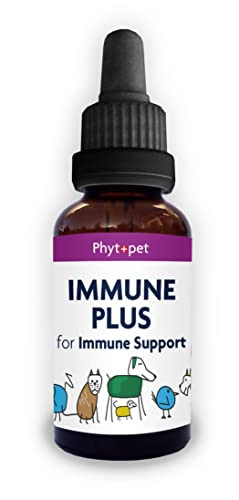 Phytopet Immune Plus 30Ml 100% Natural Herbal Remedy Helps Supports And Strengthen The Immune System For Dogs Cats Birds Horses Pets