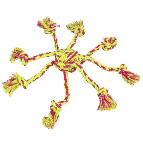 Trixie Denta Fun Rope Toy With Woven In Ball For Dog 44 X 7 Cm Color May Vary