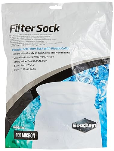 Seachem Laboratories 1552 Filter Sock 100 Micron 175 X 405 Cm White