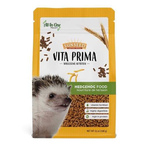 Sunseed Vita Prima Hedgehog Food HighProtein Poultry Seafood And Mealworm Food Blend VitaminFortified For Happy And Healthy Hedgehogs