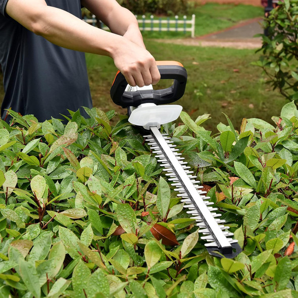 LIGO 20V Cordless Grass Shear for Gardening, 2000mAh Lithium-ion 2 in 1 Battery Hedge Trimmer, Shear Shubber Trimmer Including Battery and Charger
