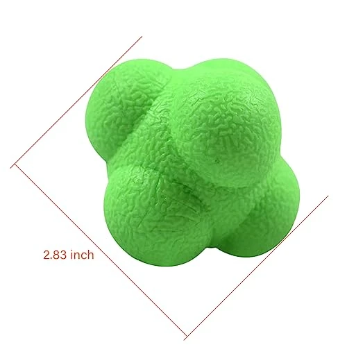 Airlaxer Reaction Ball Reflex Ball For Hand Eye Coordination Training Pack Of 3Orange 283 Inch Yellow Green