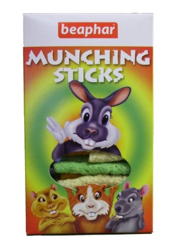 Beaphar Munching Sticks Snack For Rabbits Guinea Pigs Hamsters and Chinchillas 150 G