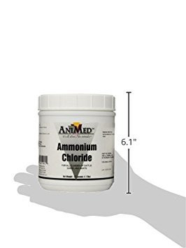 Animed Powder 999Percent Ammonium Chloride For Horses Dogs Cats Cows Sheep And Goats 25Pound