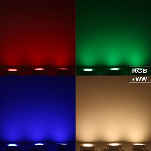 Torchstar Set Of 3 Multicolor Led Under Cabinet Lighting Kit UlListed Power Adapter Surface And Recessed Mount Led Puck Lights Ir Remote Control Warm White