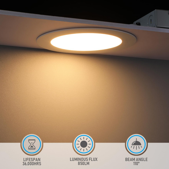 Torchstar Basic Series 8Pack 12W 6 Inch Led Recessed Lighting With Junction Box 2700K Soft White 5%100% Dimmable Etl And Energy Star