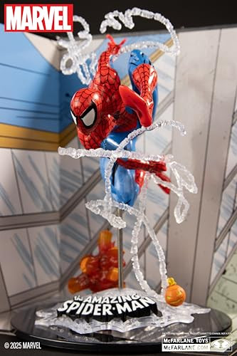 Mcfarlane Toys Marvel SpiderMan 110Th Scale Collectible With Scene The Amazing SpiderMan 302