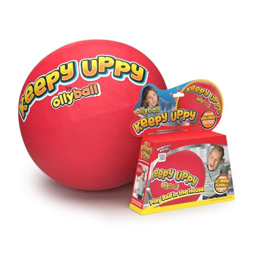 Ollyball Keepy Uppy Patented Indoor Play Ball and Kickball For Kids Soft Safe ReInflatable Olly Ball For Active Indoor Fun Games and Activities Indoor Ball Keepy Uppy Game For Families