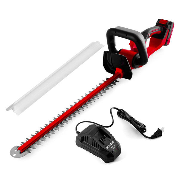 PULITUO 20V Cordless Battery Hedge Trimmer,23.5-inch Dual-Action Laser Blade, 3/5” Cutting Capacity, 2400 SPM, 2.0Ah Li-ion Battery, Lightweight & Compact Trimmer, Gardening Hand Pruner,Shrub Trimmer PULITUO 20V Cordless Battery Hedge Trimmer,23.5-inch Dual-Action Laser Blade, 3/5” Cutting Capacity, 2400 SPM, 2.0Ah Li-ion Battery, Lightweight & Compact Trimmer, Gardening Hand Pruner,Shrub Trimmer