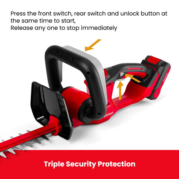 PULITUO 20V Cordless Battery Hedge Trimmer,23.5-inch Dual-Action Laser Blade, 3/5” Cutting Capacity, 2400 SPM, 2.0Ah Li-ion Battery, Lightweight & Compact Trimmer, Gardening Hand Pruner,Shrub Trimmer PULITUO 20V Cordless Battery Hedge Trimmer,23.5-inch Dual-Action Laser Blade, 3/5” Cutting Capacity, 2400 SPM, 2.0Ah Li-ion Battery, Lightweight & Compact Trimmer, Gardening Hand Pruner,Shrub Trimmer