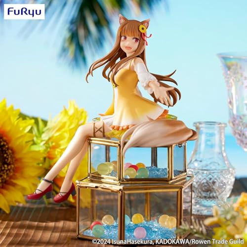 Thunder Tech Spice And Wolf Noodle Stopper Figure Holo Sunflower Dress VerJapanese Anime Character