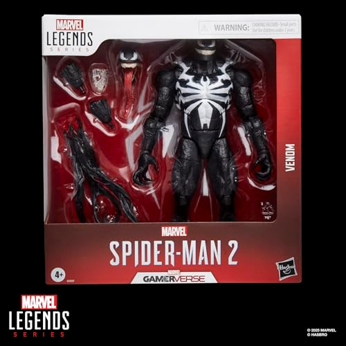 Marvel Legends Series Gamerverse Venom SpiderMan 2 Video GameInspired Collectible 6 Inch Scale Action Figure Gamerverse Venom 6In 20 Plus Points Articulation Alternate Head Alternate Hands Slime And Symbiote Fx