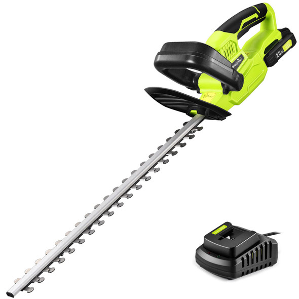 Cordless Hedge Trimmer - SnapFresh 20V Electric Hedge Trimmer 22" Dual-Action Blade, Grass Trimmer with 2.0Ah Battery and Charger, Bush Trimmer, Shrub Trimmer Cordless Hedge Trimmer - SnapFresh 20V Electric Hedge Trimmer 22" Dual-Action Blade, Grass Trimmer with 2.0Ah Battery and Charger, Bush Trimmer, Shrub Trimmer