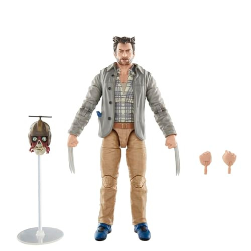 Marvel Legends Series Headpool Logan Deadpool and Wolverine Collectible 6 Inch Action Figure For Adults Ages 14 And Up 20 Plus Points Alternate Hands And Stand WindowBox Ages 14 Plus