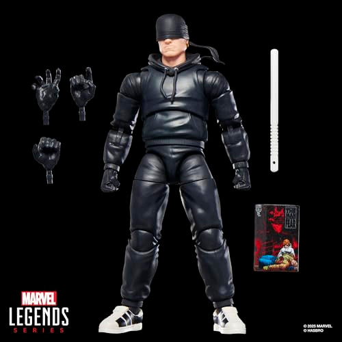 Marvel Legends Series Daredevil The Man Without Fear ComicsInspired Collectible 6Inch Scale Action Figure With CharacterSized Comic Accessory
