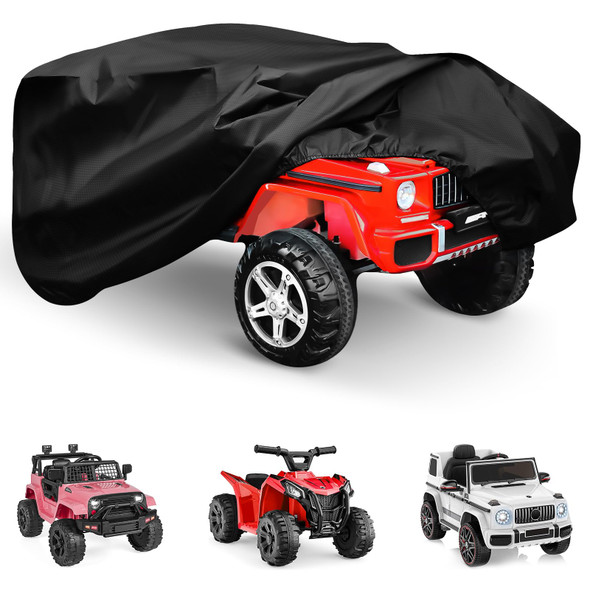 Tohonfoo Kids RideOn Toy Car Cover 52 X 26 X 22 Inch Waterproof Utv Black