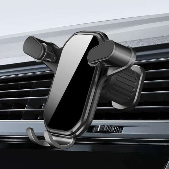 Universal Car Phone Holder with Ventilation Hook for 360 Degree Rotation Installation Anti Shake Supports All Phone