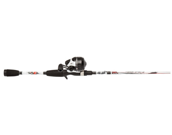Abu Garcia 5 6" Ike Dude Youth Fishing Rod And Reel Spincast Combo 2Piece Rod White