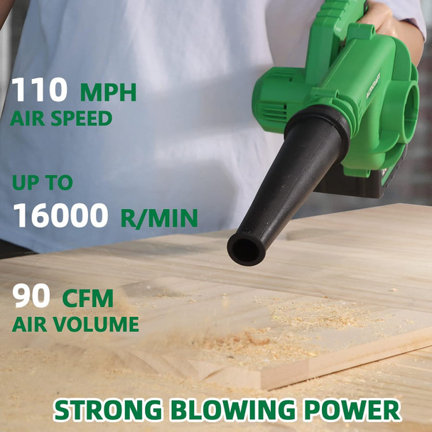 ALTOCRAFT 2-in-1 Jobsite Cordless Blower & Vacuum,20V Max Lightweight Handheld Small Dry Leaf Sawdust Blower Cleaner with 3.0Ah Battery and Charger,110MPH for Workshop Car Dust Blowing and Vacuuming ALTOCRAFT 2-in-1 Jobsite Cordless Blower & Vacuum,20V Max Lightweight Handheld Small Dry Leaf Sawdust Blower Cleaner with 3.0Ah Battery and Charger,110MPH for Workshop Car Dust Blowing and Vacuuming