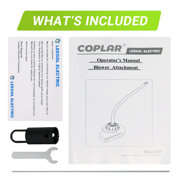 COPLAR Leaf Blower Attachment, 150-MPH, 279-CFM