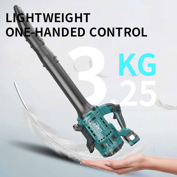DNTI 462 cfm Brushless Electric Cordless Leaf Blower Adjustable Speed Control Cordless Leaf Blower for Lawn Care and Garden Work 20V 4.0Ah Battery & Fast Charger