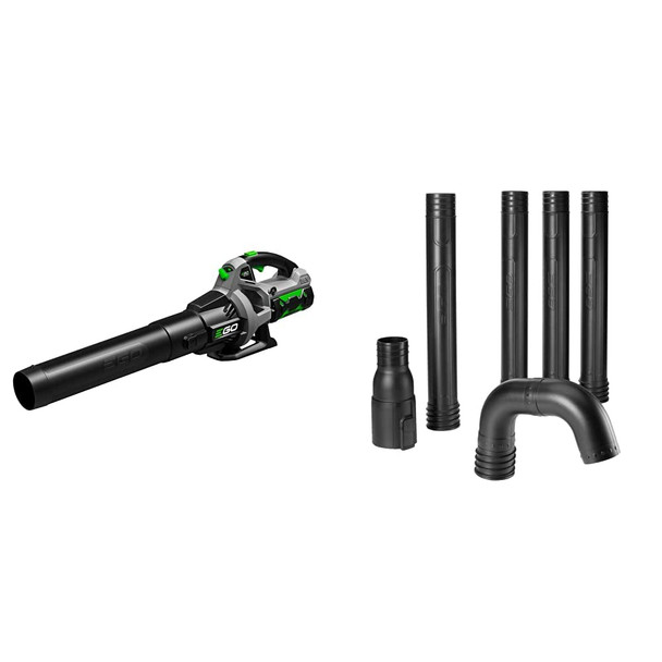 EGO Power+ LB5302 3-Speed Turbo 56-Volt 530 CFM Cordless Leaf Blower 2.5Ah Battery and Charger Included & AGC1000 Gutter Cleaning Attachment Kit EGO Power+ LB5302 3-Speed Turbo 56-Volt 530 CFM Cordless Leaf Blower 2.5Ah Battery and Charger Included & AGC1000 Gutter Cleaning Attachment Kit