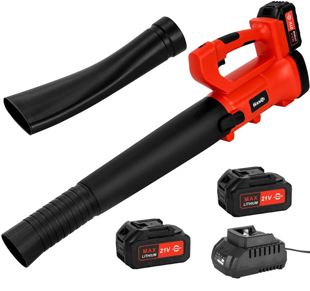 Cordless Leaf Blower 6-Speed 400CFM with Battery Electric Handheld Leaf Blower for Lawn Care Sweeping Snow and Surface Dust Cleaning (Two Batteries) Cordless Leaf Blower 6-Speed 400CFM with Battery Electric Handheld Leaf Blower for Lawn Care Sweeping Snow and Surface Dust Cleaning (Two Batteries)