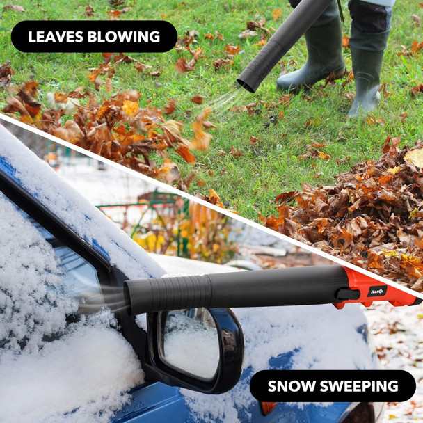 Cordless Leaf Blower 6-Speed 400CFM with Battery Electric Handheld Leaf Blower for Lawn Care Sweeping Snow and Surface Dust Cleaning (Two Batteries) Cordless Leaf Blower 6-Speed 400CFM with Battery Electric Handheld Leaf Blower for Lawn Care Sweeping Snow and Surface Dust Cleaning (Two Batteries)