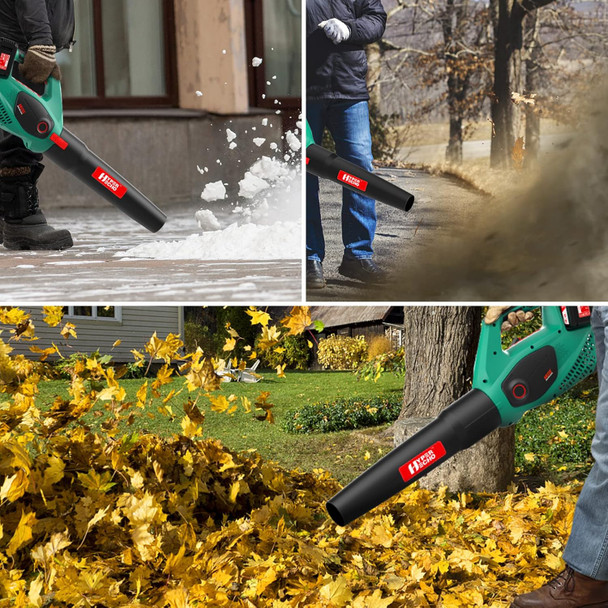 HYPERECHO 40V Cordless Leaf Blower 131MPH/453CFM 4.0Ah Battery Lightweight Charger Included for Clearing Dust, Leaf & Snow,Patio/Garden Cleaning