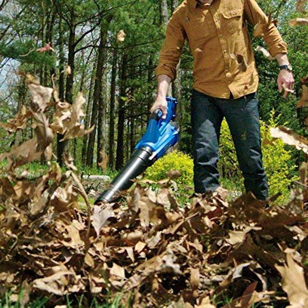 Kobalt 24-Volt Max Lithium Ion 410-CFM Brushless Cordless Electric Leaf Blower Kobalt 24-Volt Max Lithium Ion 410-CFM Brushless Cordless Electric Leaf Blower