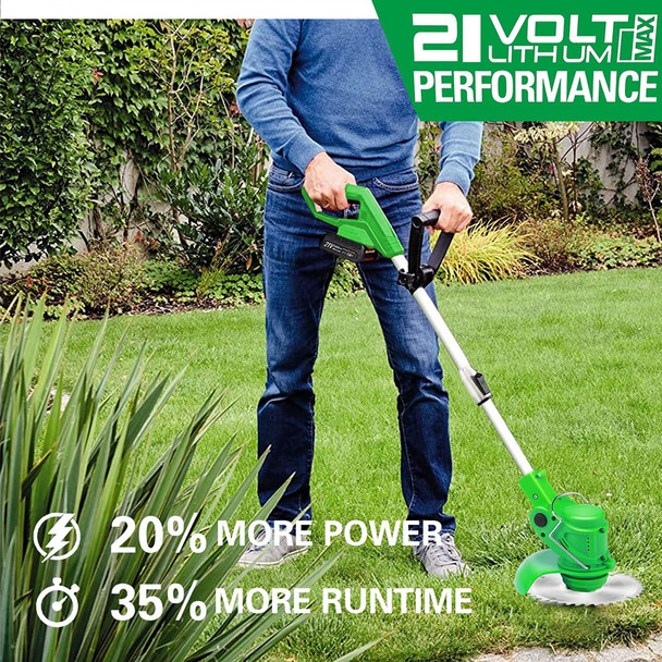 21V Cordless String Trimmer Grass Trimmer Garden Edger Tool for Lawn Trimming, Lawn Care, with 2 Li-ion Battery and Charger,red 21V Cordless String Trimmer Grass Trimmer Garden Edger Tool for Lawn Trimming, Lawn Care, with 2 Li-ion Battery and Charger,red