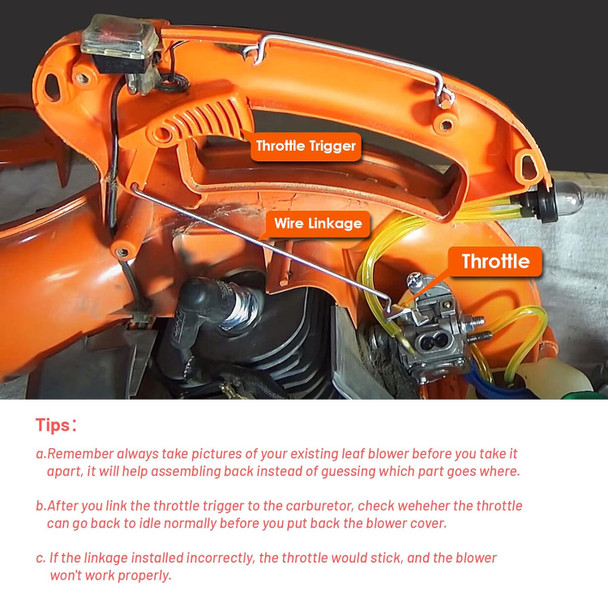 Ownengin 125B Carburetor for Husqvarna 590460102 125B 125BX 125BVX Leaf Blower Replace C1Q-W37 Ownengin 125B Carburetor for Husqvarna 590460102 125B 125BX 125BVX Leaf Blower Replace C1Q-W37
